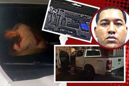 Los agentes observaron el cuerpo de la víctima dentro de un vehículo.