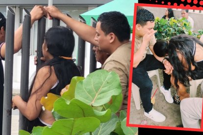 Familiares del menor asesinado lloraban desconsolados afuera de la morgue.