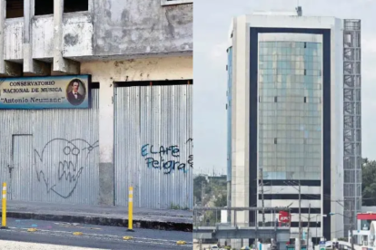 El Conservatorio Antonio Neumane y el edificio Macro enfrentan serias dificultades estructurales y falta de uso.