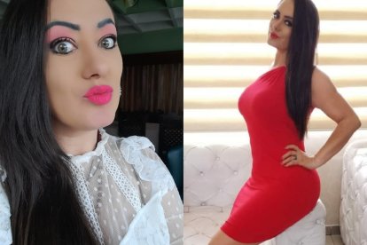 María Fernanda López, en una de sus sesiones como modelo.