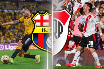 Octavio Rivero por Barcelona y Franco Mastantuono por River Plate, figuras del partido.