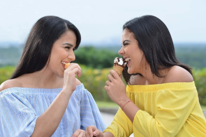 Iesmin Pincay y Michela Pincay