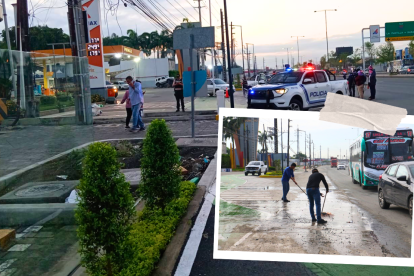 En el sitio en donde se produjo el ataque, horas después se ejecutó una limpieza.