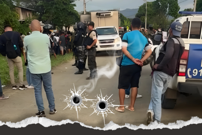 En un barrio de  Portoviejo ‘sorprendieron’ a la familia.