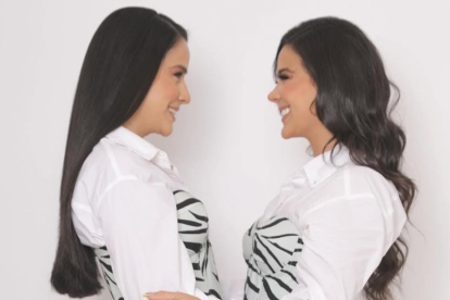 Michela Pincay  y su hermana Iesmín.