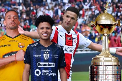 Barcelona SC, Independiente del Valle y Liga de Quito disputan la Copa Libertadores 2025.