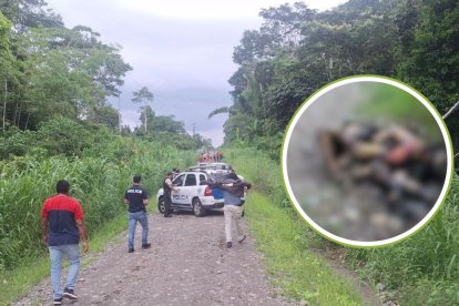 La pareja fue hallada muerta en Santa Cecilia, Lago Agrio, Sucumbíos.