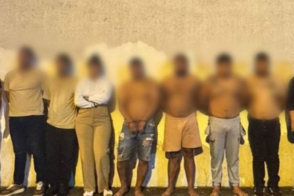 Los siete detenidos fueron puestos a órdenes de las autoridades judiciales.