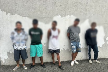 Los aprehendidos fueron llevados hacia una unidad judicial.