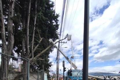 Esta foto corresponde a la emergencia ocurrida en la avenida Maldonado.