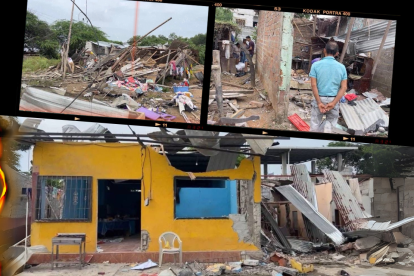 Hubo casas reducidas a escombros tras las potentes explosiones en la madrugada del domingo 11 y del lunes 12 de mayo.