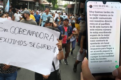 El plantón se realizó como respuesta a las amenazas recibidas por delincuentes.