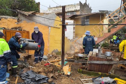 Algunas propiedades han resultado afectadas por el tema de las intensas lluvias.