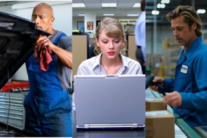 La IA recrea una vida normal para las estrellas de Hollywood