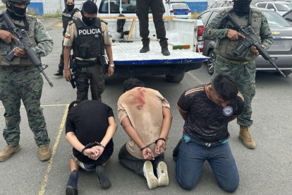 Los detenidos en Durán.