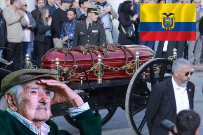 Así fue la despedida de Mujica. Esto sucedió en la capital de Uruguay, Montevideo.
