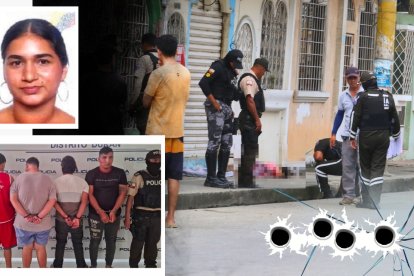 Los cuatro detenidos por el crimen de Génesis Intriago.