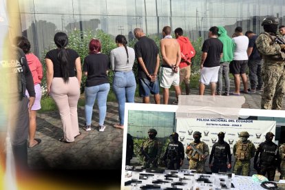 Los detenidos y las evidencias del operativo Apolo 16.