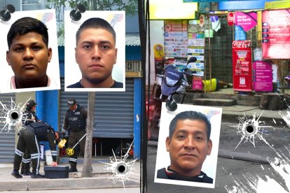 Víctor Domínguez, de 48 años, fue asesinado a tiros mientras compraba en una despensa. A los otros dos hombres los mataron en su negocio.