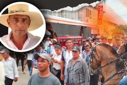 Con fuegos pirotécnicos, ganaderos, arroceros y caballistas de la parroquia Junquillal de Salitre, despidieron a Héctor Gregorio Magallanes Sánchez.