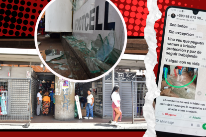 Los locales afectados están ubicados en la intersección de las calles Manabí y Eloy Alfaro.