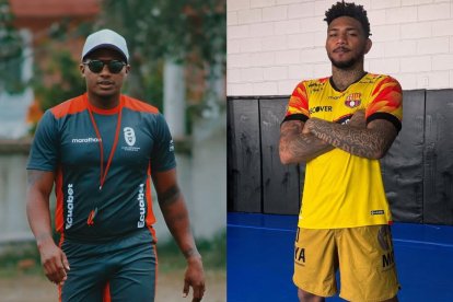 Antonio Valencia y su tremendo festejo por la pelea de Michael Morales