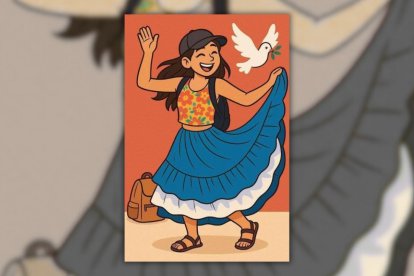 Los amigos de Daniela realizaron esta ilustración, para honrar su memoria y recordarla alegre, como siempre.