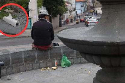 En las piletas hay basura, heces fecales y orinas humanas.