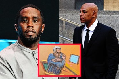 A la izquierda, Diddy Combs. A la derecha, Sharay Hayes, conocido como The Punisher.