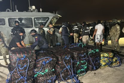 Un gran cargamento de droga fue decomisado en Galápagos.