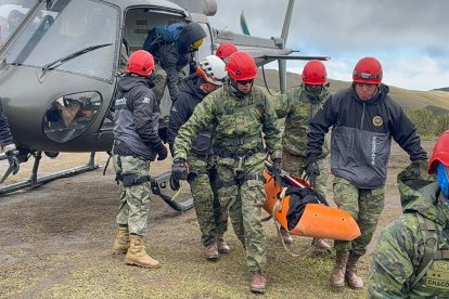 Patricio Factos fue rescatado de Los Illinizas