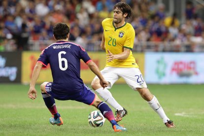 Kaká fue campeón del Mundo con la selección de Brasil.