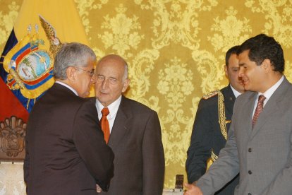 Rafael Correa fue nombrado ministro de Economía en el gobierno de Alfredo Palacio.