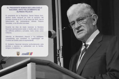 Alfredo Palacio, expresidente de Ecuador y médico de trayectoria internacional, falleció a los 86 años.