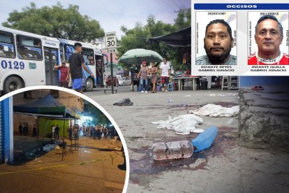 Las huellas del violento ataque aún eran visibles en el lugar de los hechos.