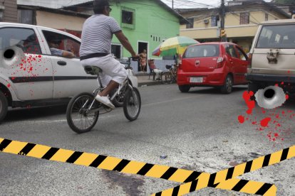 El hecho violento se registró en el centro de Durán.