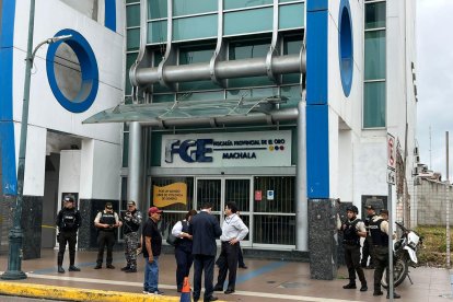 La Fiscalía de Machala fue evacuada la mañana de este 26 de mayo.