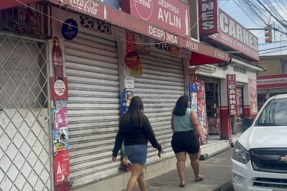 De este comercio fue raptada la víctima, el viernes 23 de mayo.