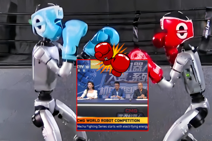 Además de los combates, robots humanoides y comentaristas hicieron de este torneo un evento único en su tipo en China.