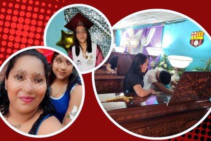 Las tres mujeres asesinadas en Pascuales fueron veladas desde la tarde del domingo en su domicilio. Ayer fueron sepultadas.