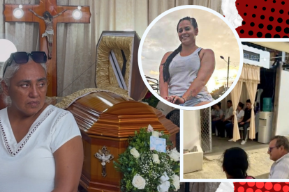 En la sala de la casa de la familia Zambrano, en la ciudadela Divino Niño, amigos, vecinos y conocidos acompañaron a los deudos.