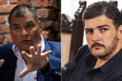 Rafael Correa y Aquiles Álvarez enfrentados en redes sociales.