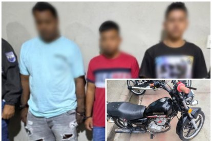 Tres sujetos fueron aprehendidos y también se incautaron motocicletas.