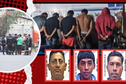 Los cinco sospechosos del crimen de los tres tricimoteros en Pascuales.