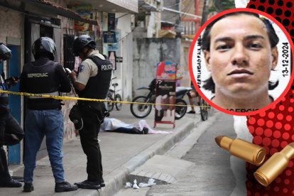 Paúl Iperti cayó desplomado en la vereda de la tienda donde iba a entregar los productos.