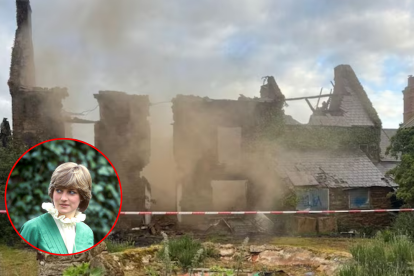Las llamas arrasaron con una casa de campo que fue testigo de la niñez de Lady Di.