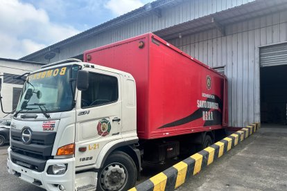 Un camión del Cuerpo de Bomberos de Santo Domingo habría sido robado en Los Ríos.