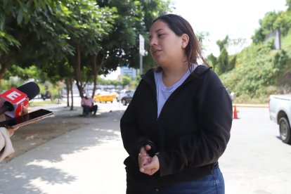 Madre del niño que recibió el disparo.