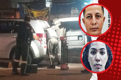 Darwin Alcívar y Diana Cervantes se movilizaban en este vehículo cuando fueron atacados.