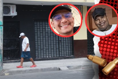 Familiares y vecinos encendieron velas en el negocio donde ocurrió el triple crimen.